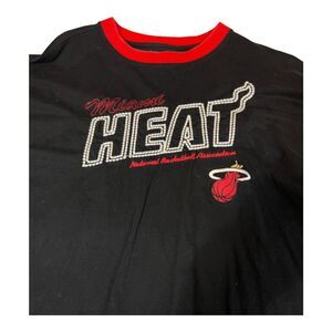 Miami Heat Embroidered UNK 2XL Men's Crew Sweatshirt Red, White, Black NBA Final